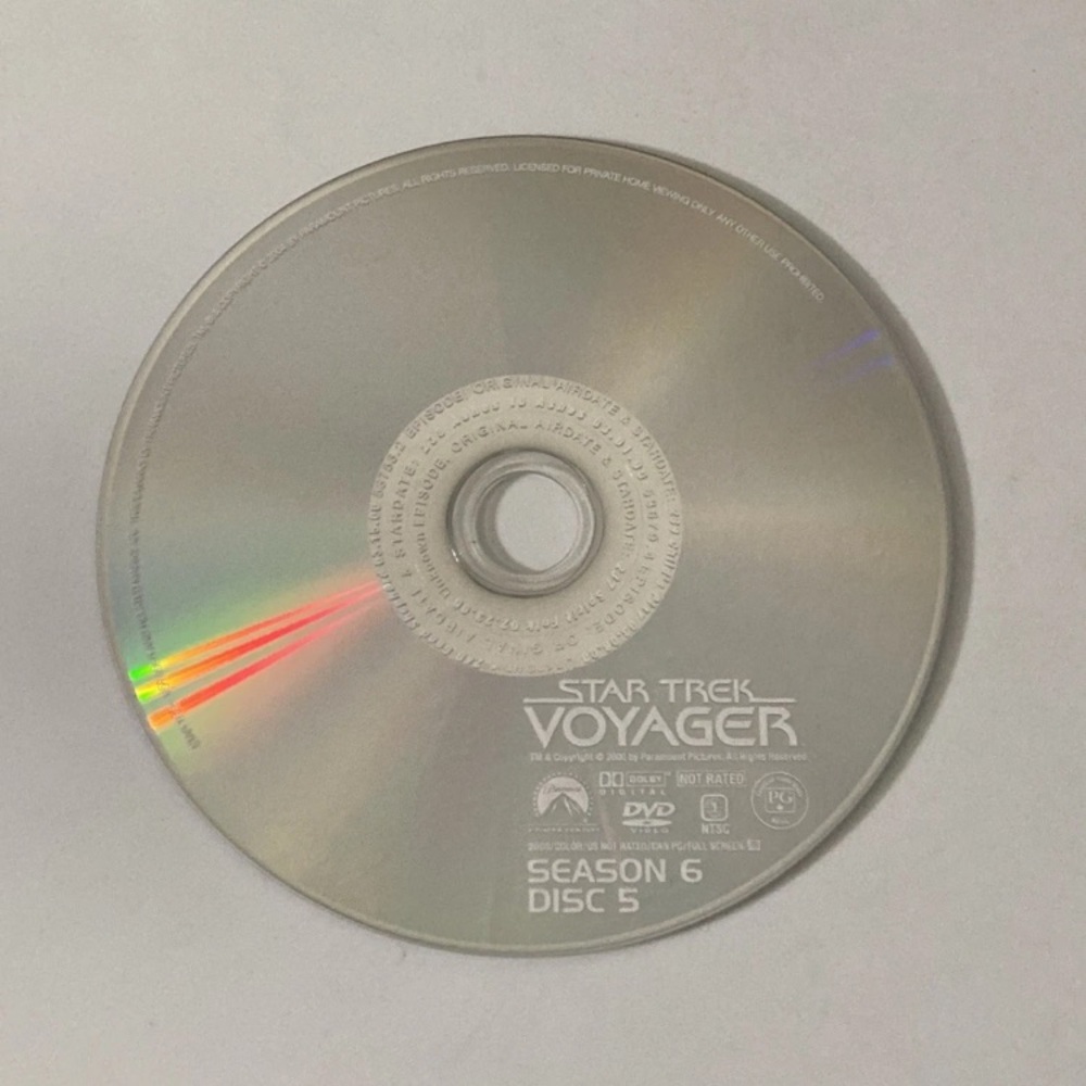 Star Trek Voyager Season 6 Disc 5 Replacement DVD